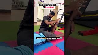 Post ACL rehabilitation | Rhythmic stabilisation #physiotheraphy PNF