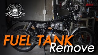 RoyalEnfield Interceptor 650 Fuel Tank Remove