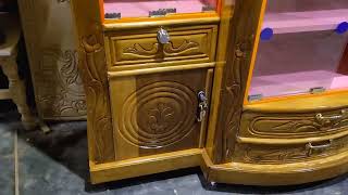 Wooden wall showcase design | Wall cabinet design | Wooden showcase