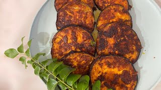 లావు వంకాయ ప్రై / egg plant fry / brinjal fry