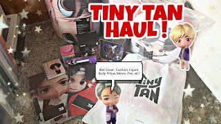 TinyTAN MERCH HAUL ! REVIEW Cotton Comforter, Cushion, Figure, Body Pillow, Memo, etc! [ INDONESIA ]