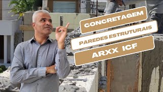 Concretagem das paredes estruturais ICF | ARQUITETANDO OBRAS