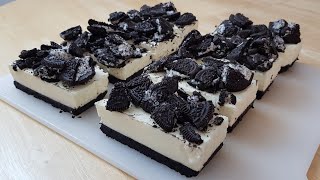 No Bake Oreo Cheesecake Bars