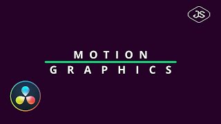 Davinci Resolve - Intro - Motion Graphics #34