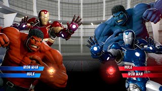 Iron Man Hulk (Red) vs. Iron Man Hulk (Blue) Fight - Marvel vs Capcom Infinite PS4 Gameplay