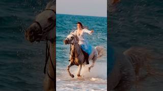 Beach horse riding Dubai #horse #horseridingschool #horseriding #equestrian #beach ch