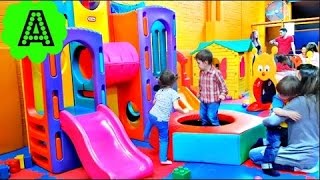 GIANT LEGO BLOCKS Indoor Playground with Balls/ Fun Play Place for Kids/Alex TubeFun