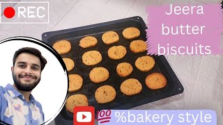 Jeera butter biscuits🍪| 💯 % bakery style jeera biscuit at home 🏠| jeera butter cookies \biscuits.