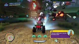 Lego 2K Drive 2023 Walkthrough Part 9 - Robot Invasion - Brick Seperator Achievement