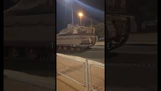 IDF Merkava IV on the streets of Sderot where heavy fighting has broken out against militants.