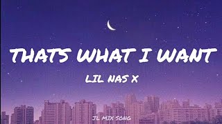 Lil Nas X- THATS WHAT I WANT (Lyrics)