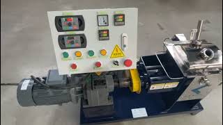 lab scale kneader with screw extrusion discharge---- test video