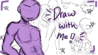 DRAW WITH ME | ANATOMY AND EXPRESSIONS✨✨