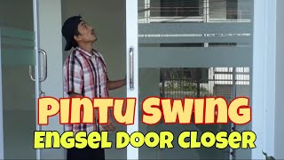 pintu swing pakai engsel door closer