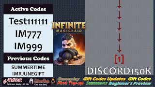 3rd New Gift Code Update Infinite Magicraid