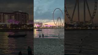 Jumeirah Beach Evening #jbr #dubai #sunset #shorts #viral #sunsetview