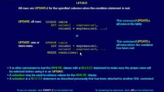 SQL 028 UPDATE Command or How can I change rows of data?
