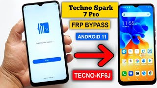 Techno Spark 7 Pro Frp Bypass Android 11 | Techno Spark 7 pro Google account Remove |#frpbypass #frp