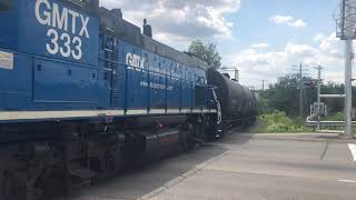 Northbound OBRY (GMTX 333) at the ‘still somewhat new’ James Potter rd crossing, Brampton 08.06.2020