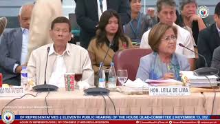 De Lima reveals alleged 7 members of Duterte's personal DDS at QUAD Comm hearing