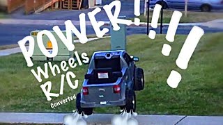 Rc Converted Power Wheels