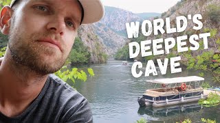 Finding the Deepest Cave in Matka Canyon | Skopje Macedonia | what to do Vodno Mountain, Monastery