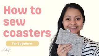 How to sew coasters: a very beginner friendly project