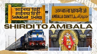 Shirdi Sai Nagar | Manmad To Ambala | Shirdi Sai Baba | Sai Baba | Shirdi To Manmad#shirdi #saibaba