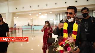 Kichcha Sudeep gets a grand welcome in Dubai | Vikrant Rona | Burj Khalifa | Happyamoeba