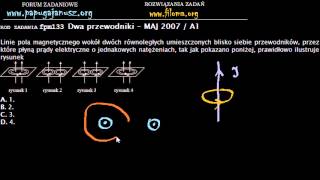 Zadania z fizyki - fpm133 - Dwa przewodniki - MAJ 2007 / A1 -  - Matura z fizyki