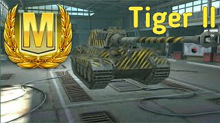 WORLD OF TANKS BLITZ. TIGER II ACE TANKER, MASTERY BADGE . 3493 damage.