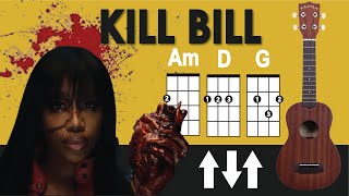 Kill Bill - Ukulele Tutorial with Chords + Strumming (Ukulele Play Along)