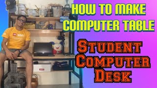 How to make computer table | Plywood and hardwood computer desk