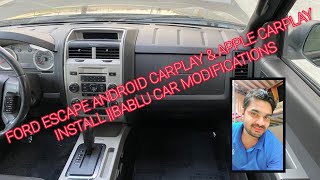 FORD ESCAPE 2012 ANDROID CARPLAY &APPLE CARPLAY SYSTEM INSTALL || BABLU CAR MODIFICATIONS