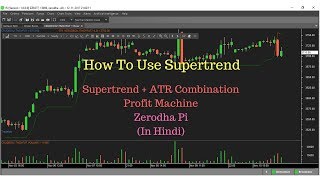 How to use supertrend indicator in Zerodha Pi