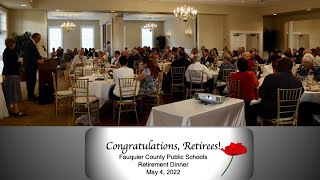 FCPS Retirement Dinner May 4, 2022