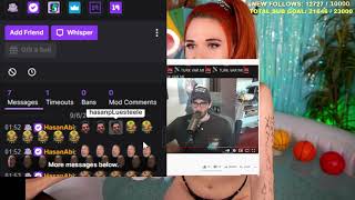 Amouranth exposes Hasan's 2018 chat logs