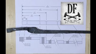 Blacksmith tongs - creating a forging pattern