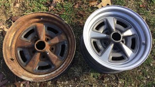 Pontiac Rally Wheel Restoration Inline Tube Paint