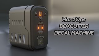 Hard Ops ,DECAL MACHINE , BOXCUTTER Tutorial for Blender , پلاگین هارداوپس , باکس کاتر