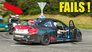 Cars Leaving Nürburgring Tankstelle - CLOSE CALLS, Fail, BMW M, LOUD Turbo S, Sleepers..