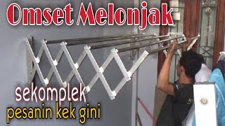 Jemuran Menempel Kedinding || Jemuran Stainless Steel