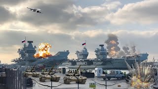 Huge Explosion Occurs! Russia's Largest Naval Military Port Successfully Destroyed by America