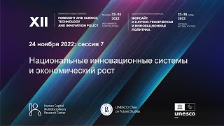 XII Форсайт-конференция НИУ ВШЭ. Сессия 7 «Национальные инновационные системы и экономический рост»