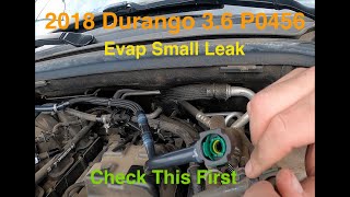 2018 Dodge Durango 3.6 P0456 Broken Evap Purge Line