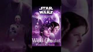 John Williams - STAR WARS Princess Leia's Theme - Wind Quintet & Piano Sheet Music & Trailer #shorts