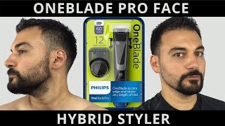 Beard Trimming - Philips Norelco Oneblade Pro Face Hybrid Styler - Model QP6510