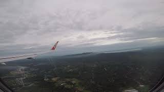 LANDING | Evening Arrival in Kuching | AirAsia Aribus A320neo AK6192 Miri MYY from Kuching Int'l KCH