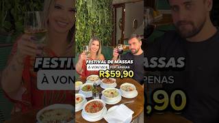 FESTIVAL DE MASSAS À VONTADE POR APENAS R$59,90