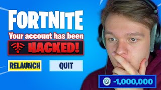 A Famous YouTuber Hacked My Fortnite Account...